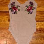 Forever 21 Sheer Floral Detail Bodysuit Photo 0