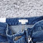 Good American  Good Classic Raw Hem High Rise Slim Straight Stretch Jeans 0 25 Photo 5