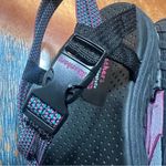 Skechers NWT Reggae Sport Lifestyle Sandals size 10 black gray pink Photo 4