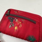 Lug Red Quilted Wristlet Bag with Floral Design Photo 2