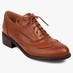 Women Oxford Shoes Wingtips Brogues Saddle Shoes Brown Size 7.5 Photo 1