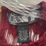 Inny Burgundy Boho lace 3/4 Bell sleeve top L Size L Photo 2