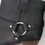 Madewell  Black Ankle Boots with Brown Heel Photo 13