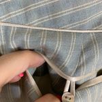 Rebecca Taylor Striped Wool Blend Blue/Cream Wide Leg Pants Photo 5