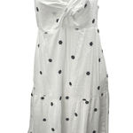 Ann Taylor LOFT White Black Floral Sleeveless Twist Cami Tank Midi Dress Size S Photo 0