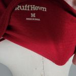 Ruff Hewn red embroidered fringe top size medium Photo 5