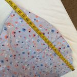 L.L.Bean L.L. Brown button down blouse 3/4” sleeves floral print 100% cotton Sz large Pet Photo 3