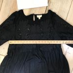 Anthropologie  Deletta EUC Desi Black Lace Tunic Top Size S Photo 7