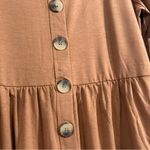 Zenana Babydoll Cardigan Dress Brown Long Sleeve Soft Stretchy XL NWT Photo 1