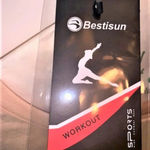 NWT Bestisun Women's Peach Long Sleeve Workout‎ Crop Top Size Medium Tan Photo 6