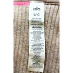 Alo Yoga Alo Muse Hoodie Gravel Heather Tan Ribbed Stretchy Sweatshirt Sweater Pullover L Photo 13