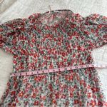 ZARA  Floral Smocked Mesh Maxi Dress NWT NEW Small Photo 2
