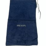 Prada Navy Blue Cotton Flannel Drawstring Dust Bag 15” X 8.5” Photo 0