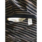 Soft Surroundings  Sweater Pull Over Size XL Casual Weekend Cowl Neck Black Tan Photo 6