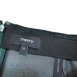 Theory ‎ Women’s Size 10 Oslo Crushed Velvet Pull On Trouser Pants Green Workwear Photo 5