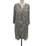 Soft Surroundings Raven Dress in Ecru / Black Petite Size Small PS Photo 2