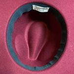 Abercrombie & Fitch MAROON ABERCROMBIE FELT WIDE BRIMMED BOHO HAT Photo 3