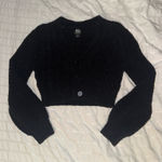 BDG  Cropped Fuzzy V Neck Sweater Photo 0