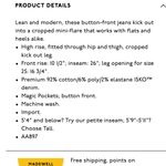 Madewell Cali Demi-Boot Jeans in Bellspring Wash with Button-Front Photo 12