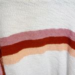 Faherty  Vista Stripe Pullover Sweater Cream Size Large 100% Cotton Photo 6
