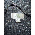 Women's Studio Work Gray Multicolor Tweed Cardigan L Size L Photo 6