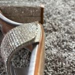 Steve Madden Rhinestone Heels Silver Photo 6