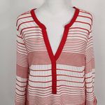 Sanctuary  Red and White Stripe Tunic NWT Size Medium Anthropologie Striped Top Photo 2