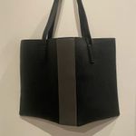 Vince Camuto NEW Luck Vegan Leather Tote Black & Gray Pebbled Bag Luxury Bag Photo 6