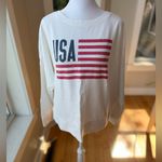 Natural Reflections Vintage 90s White Red Blue USA Flag Crewneck Sweatshirt Sz L Size L Photo 9