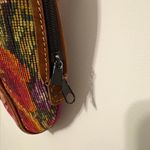 El Rosario Guatemala Colorful Embroidered Tapestry Backpack Purse Brown Photo 3