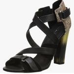 L.A.M.B. Korry calf hair heels horn Photo 2