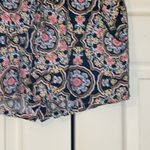 Bebop Black Floral Elastic Waist Lounge Sleep Shorts L Photo 4