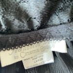 Cinema Etoile Black Lace Sheer Negligee Top, Size Large Photo 4