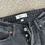 Abercrombie & Fitch  the dad high rise black distressed jeans curve love Photo 1