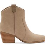 a.n.a  delno chunky heel western style ankle boots in light taupe NWT Photo 2
