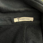 T by Alexander Wang Black Leather Accent Trim Knit Blazer Size Small‎ **Flawed Photo 10