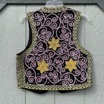 Vintage Carol Anderson Embroidered Vest – Boho Festival Western Style Multiple Size L Photo 5