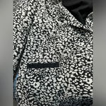 Hunter Bell Casper Black & White Button Closure Blazer Jacket Size 8 Medium M Photo 10