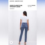 Good American NWT  Good Legs Skinny Blue Distressed Size 10 Photo 2