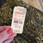 Vintage Pink Tartan Black and Gold Mini Skirt Holiday Festive Sz 12 Photo 5