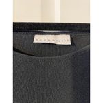 Bryn Walker  Rib Knit Tencel Cotton Black Shift Maxi Dress Large Designer Luxury Photo 3