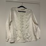 Victoria's Secret Vintage Victoria’s Secret Gold Label Satin Blouse Rare 90s Romantic Lace Top Photo 6