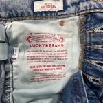 Lucky Brand  Jeans Womens 4/27 90s Loose High Rise Crop Button Fly Blue Denim‎ Photo 8