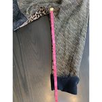 K D Spring Art to Wear Jacket Womens Large Embellished Mixed Media Pockets Vtg Black Photo 14