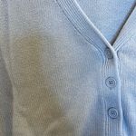 Brandy Melville Light Purple V-Neck Cardigan One Size BabyDoll Cropped Y2K Photo 4