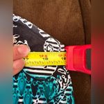 JM Collection s Blue Black White Paisley Design Sleeveless Dress SZ L Midi Photo 9