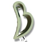 Free People Sparks Claw Heart Shaped Hair Clip in Sage Green NWT Photo 3