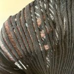 All Saints Zuri Black Metallic Mini Dress Size Small Photo 6