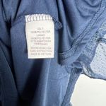 By The River NWOT  Metallic Ruffle Dot Babydoll Dress Navy Blue Size Small S NEW Photo 8