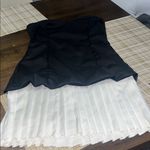 & Other Stories & Other Stories Black and White Strapless Dress Photo 0